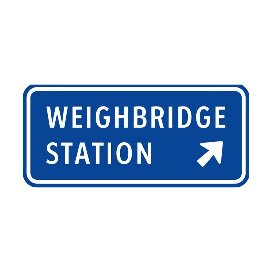 Weighbridge Station Service Sign