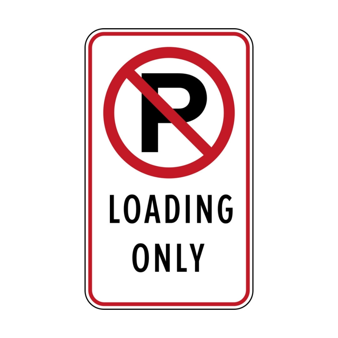No Parking, Loading Only (rectangular)