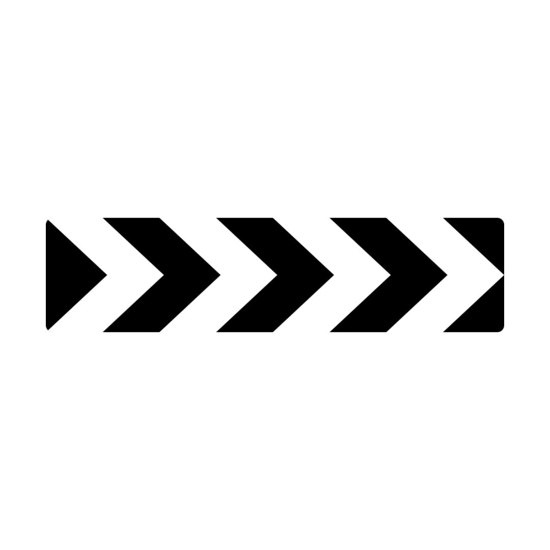 One Way Hazard Marker (right)