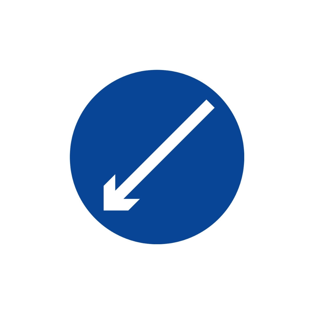 Keep Left (round)