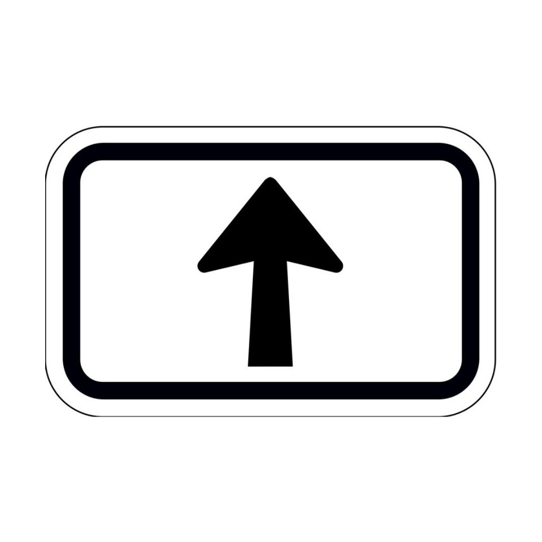 Route Marker Arrow Straight Ahead