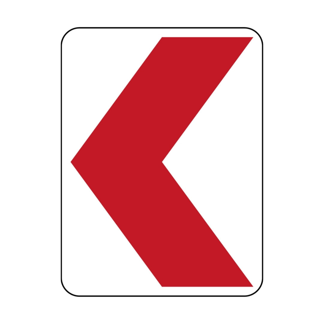 White and Red Chevron (left)