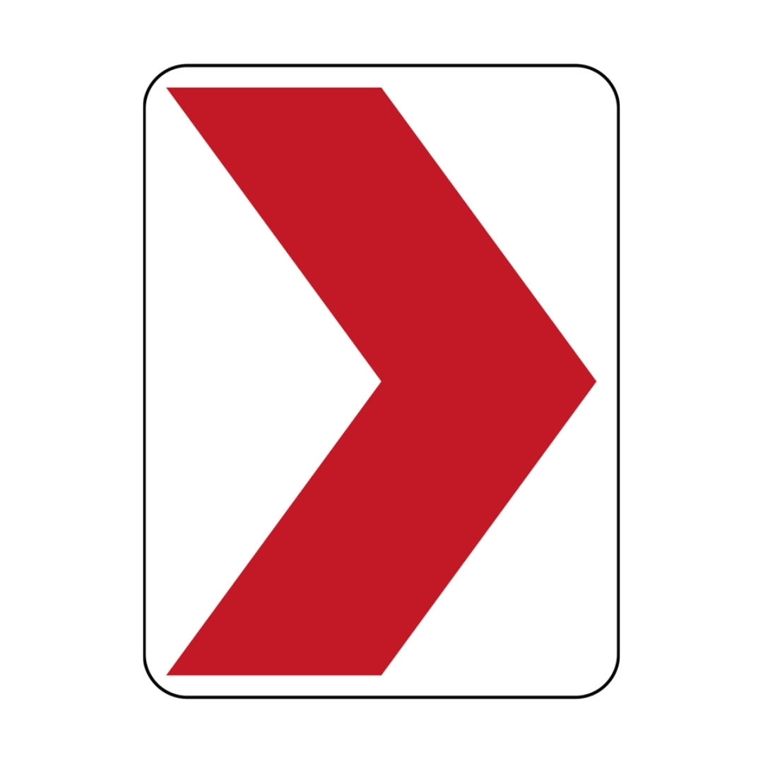White and Red Chevron (right)