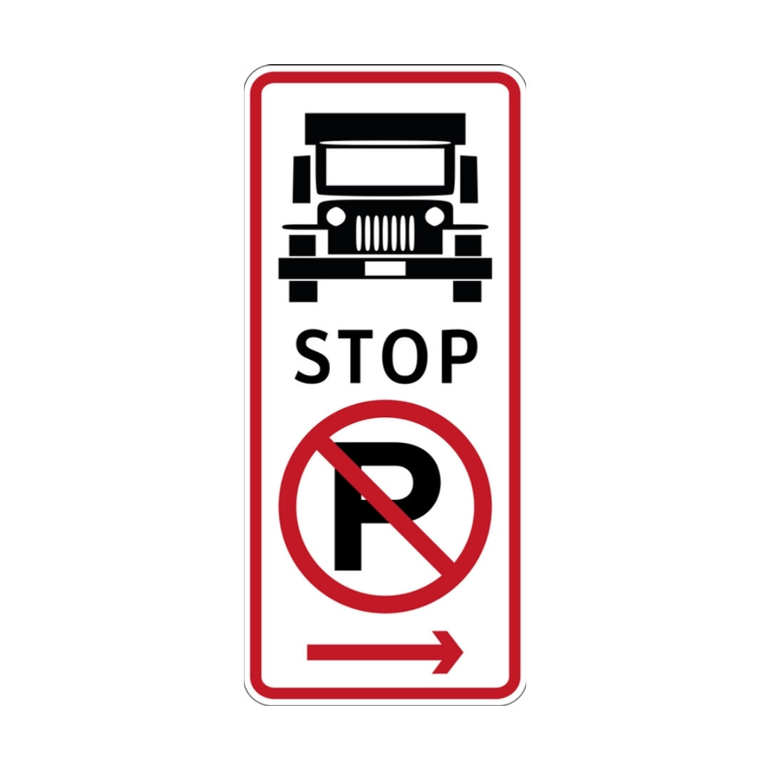 No Parking, Public Utility Jeepney Stop 2 (rectangular)