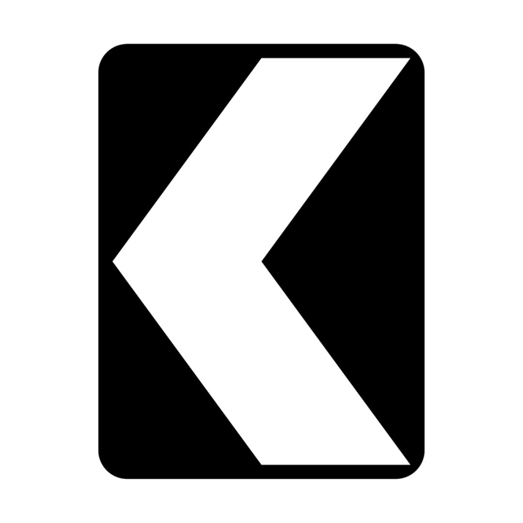 Black and White Chevron (left)