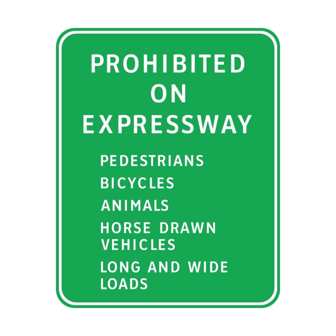Prohibited on Expressway