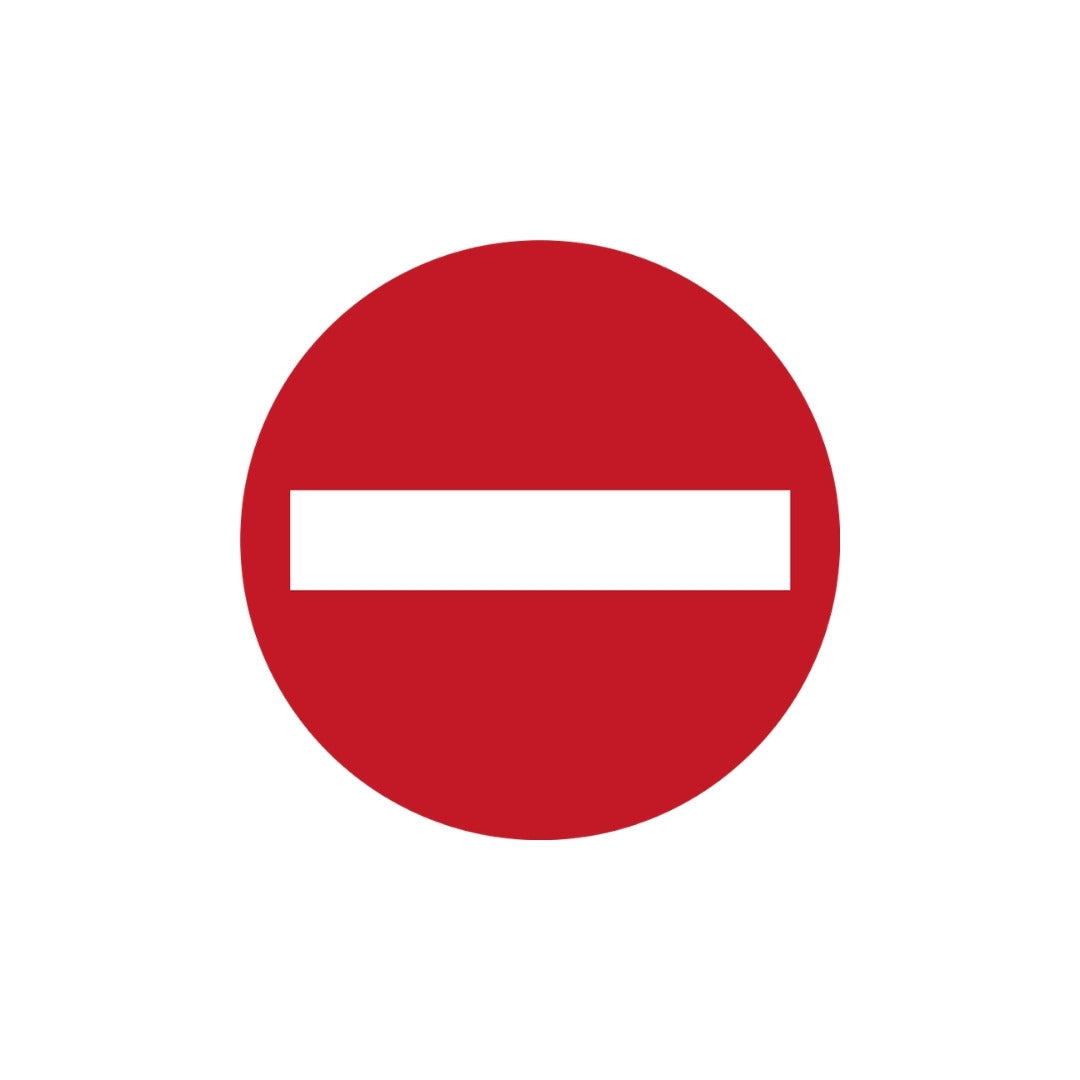 No Entry for All Vehicles (round)