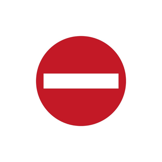 No Entry for All Vehicles (round)