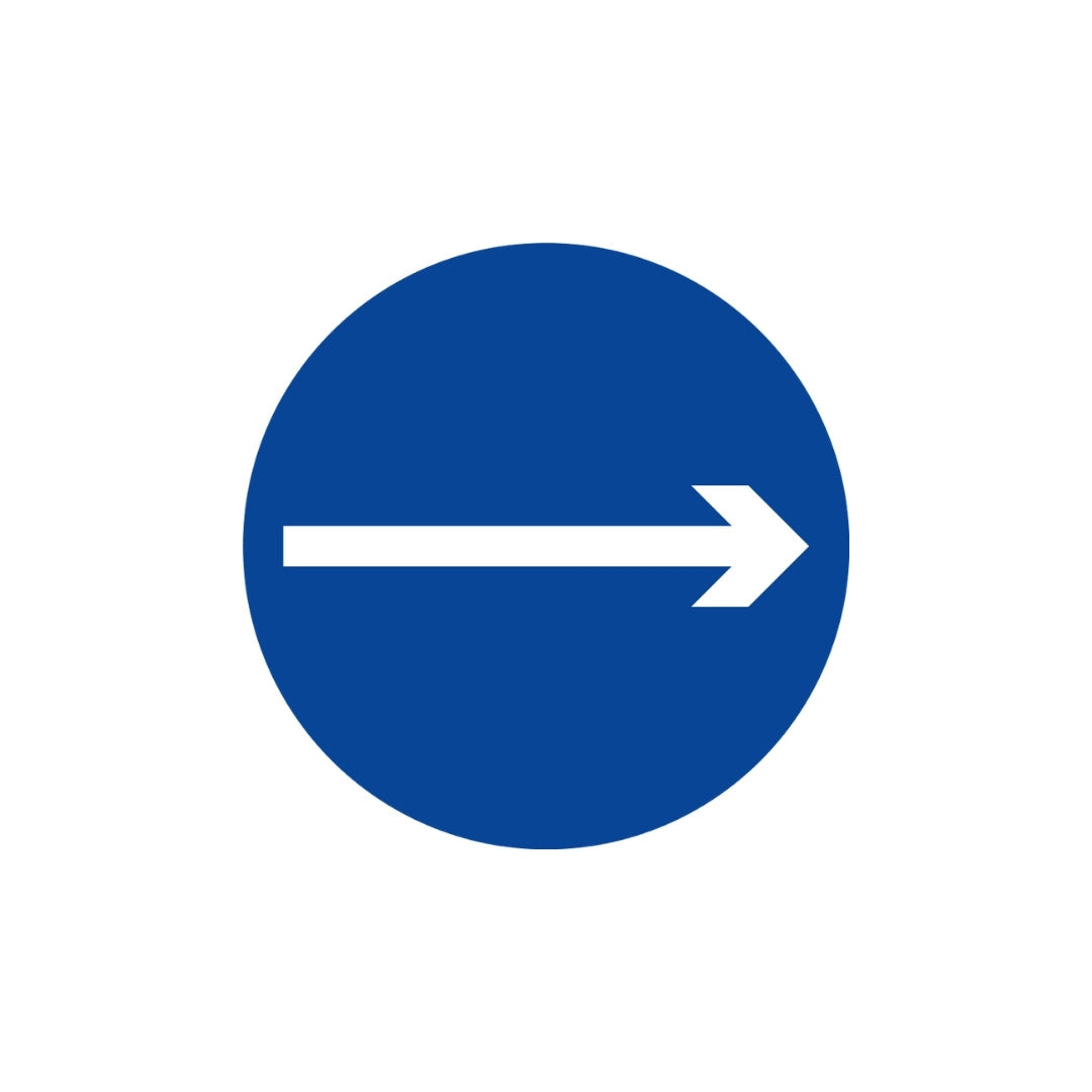 One-way Right (round)