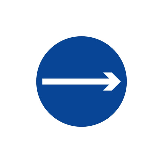 One-way Right (round)