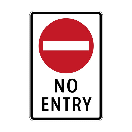 No Entry for All Vehicles (rectangular)
