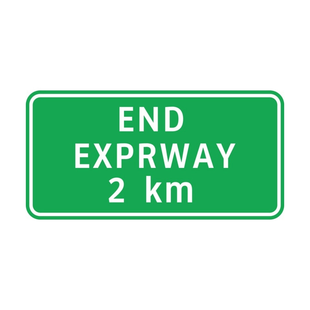 Expressway Ends After 2 Km