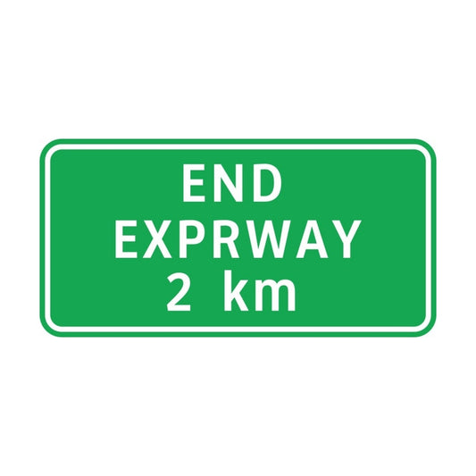 Expressway Ends After 2 Km