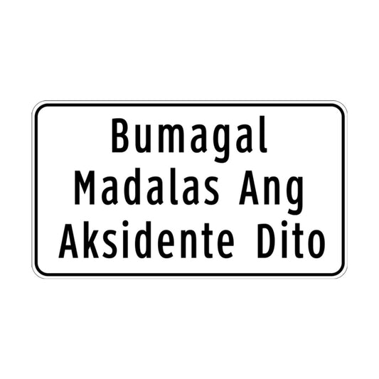 Bumagal, Madalas Ang Aksidente Dito