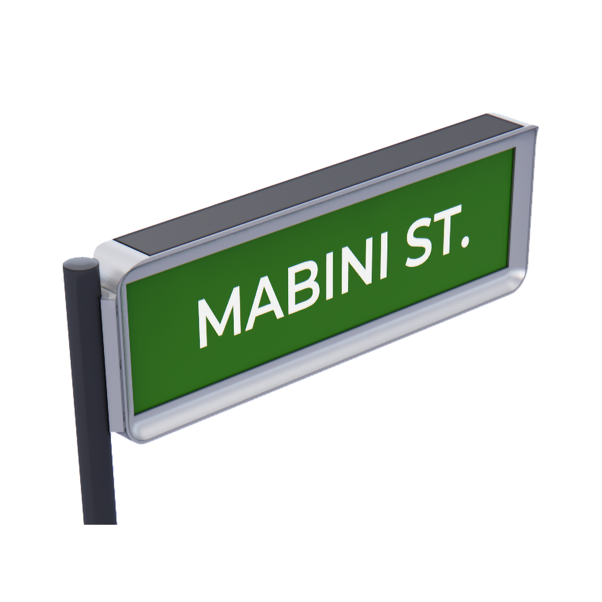 Smart Solar Illuminated Adaptive Street Name Sign