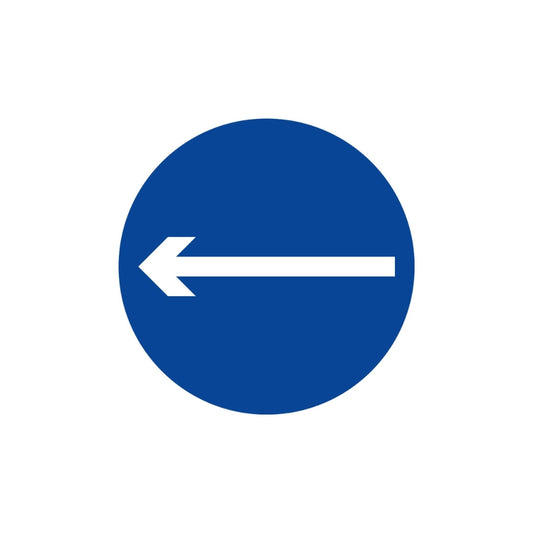 One-way Left (round)