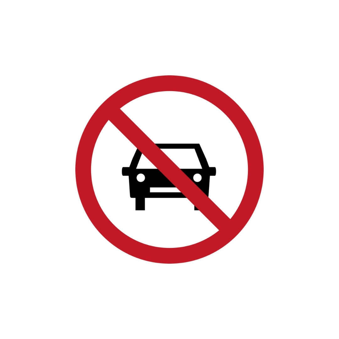 No Entry for Cars (round)