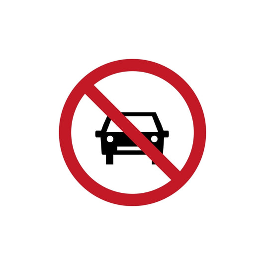 No Entry for Cars (round)
