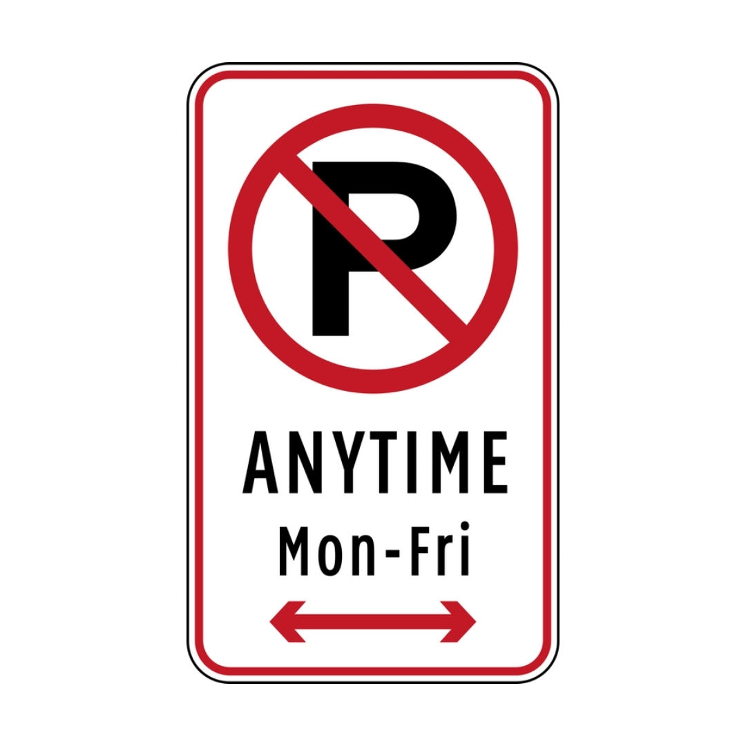No Parking Anytime (rectangular)