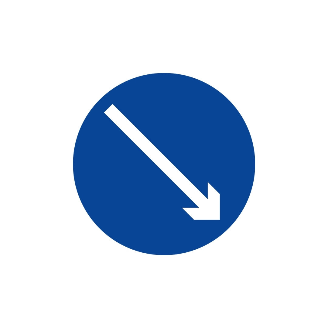 Keep Right (round)