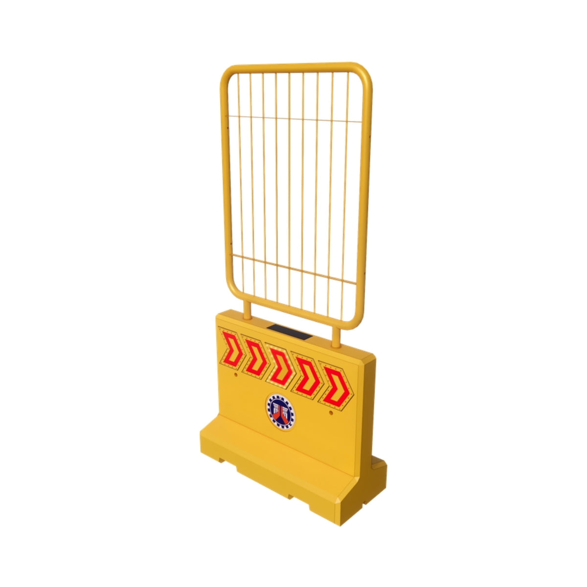 Smart Modular Illuminated Operable Concrete Barrier System + Fence (SMIOCBS+F)