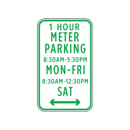 Time Restricted Parking, 1 Hour Meter (rectangular)