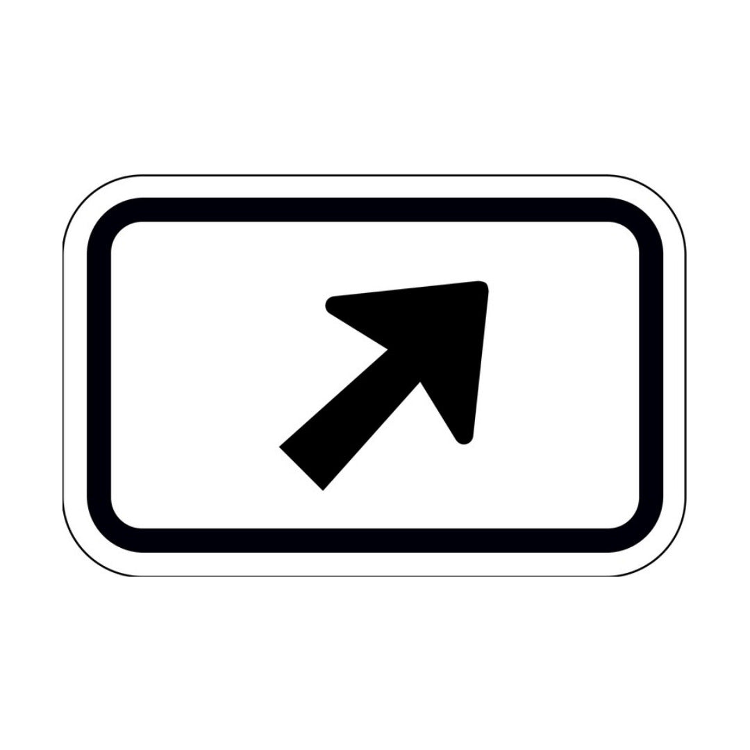 Route Marker Diagonal Arrow Up Right