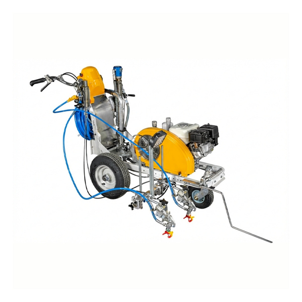 Airless cold spray road marking machine