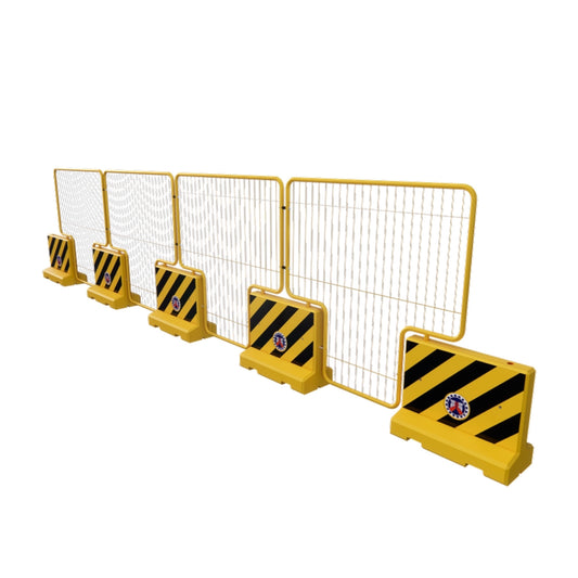 Modular Operable Crowd & Moving Traffic Concrete Barrier System + Fence (MOCMTCBS+F)