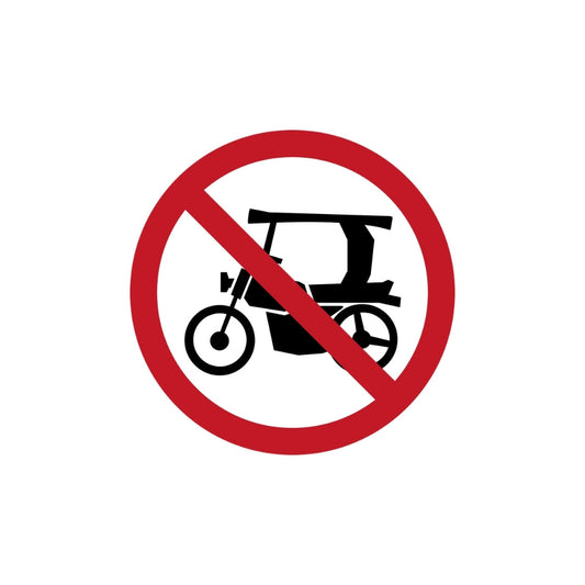 No Entry for Tricycles (round)