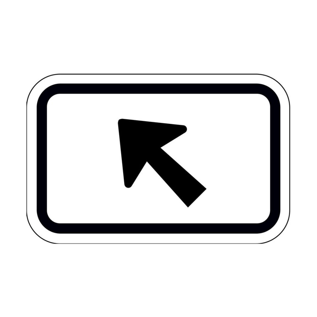 Route Marker Diagonal Arrow Up Left