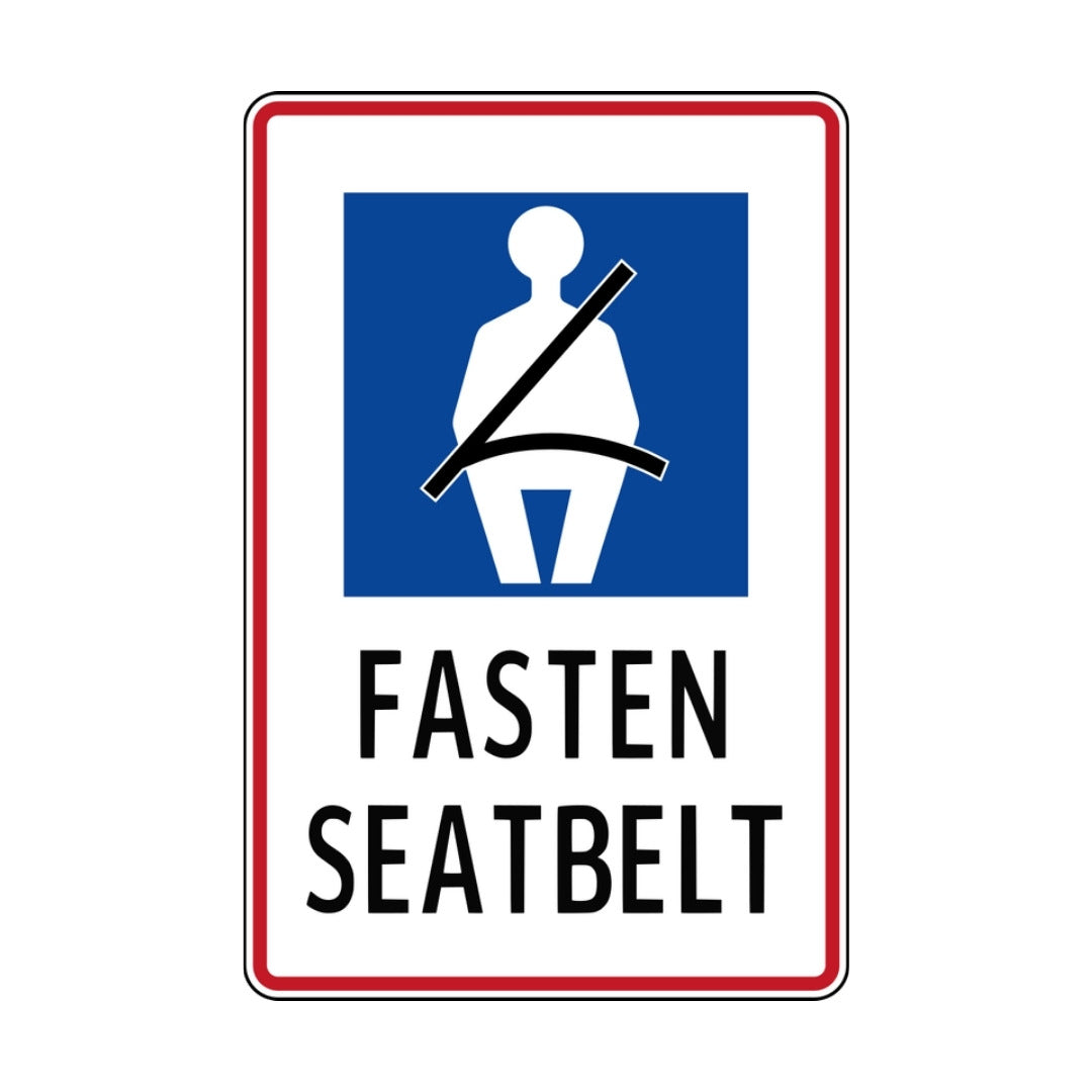 Fasten Seatbelt (rectangular)
