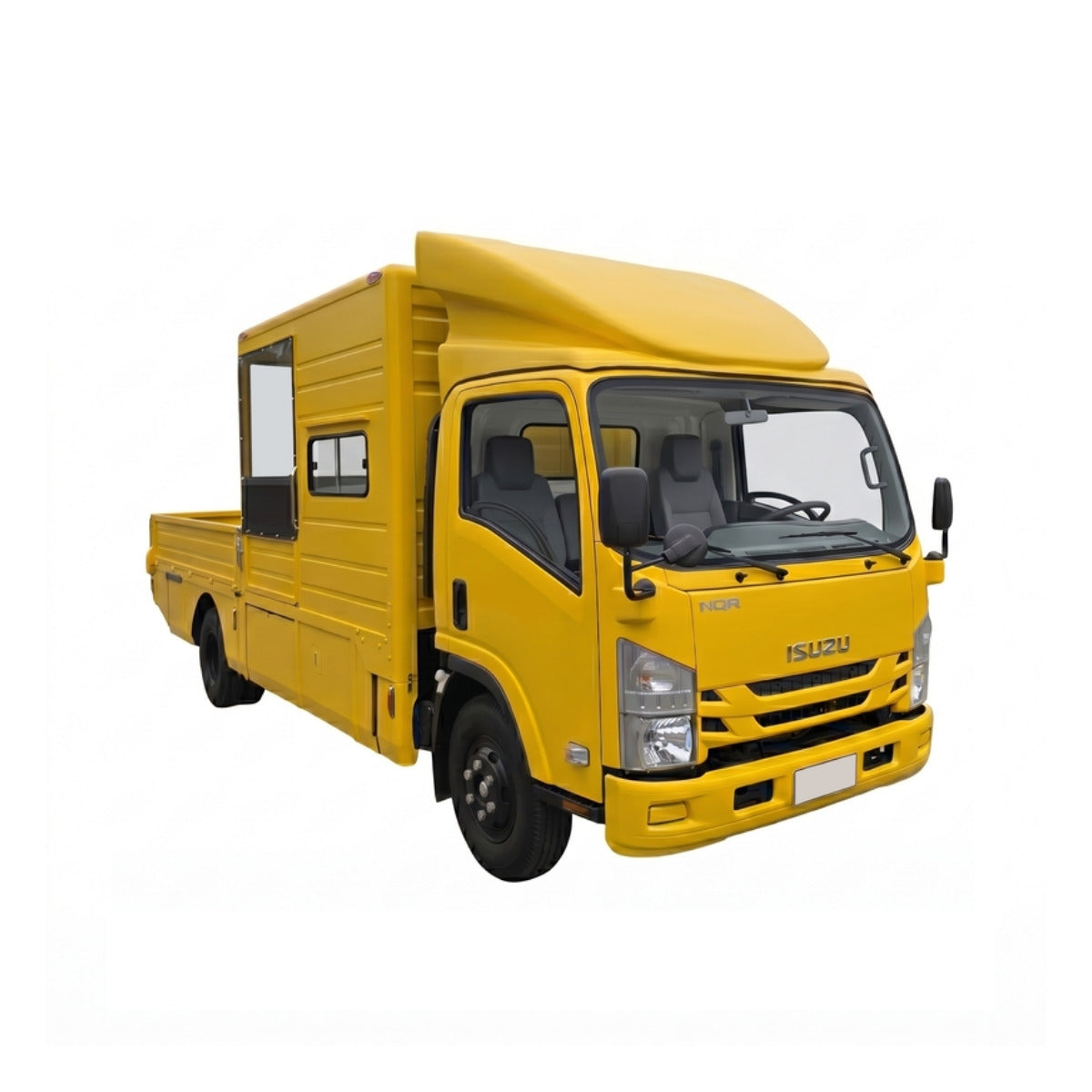 Thermoplastic pre-heating truck