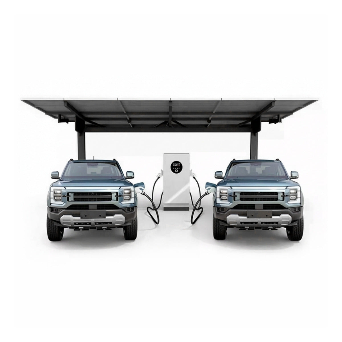 Solar canopy EV charging station