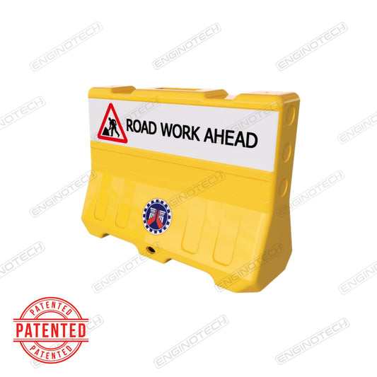 Modular MDPE Barrier System w/ Informative Panel (MMDPEBS-IP)