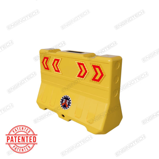 Smart Modular Illuminated MDPE Barrier System - Must Turn/Yield (SMIMDPEBS-MT)