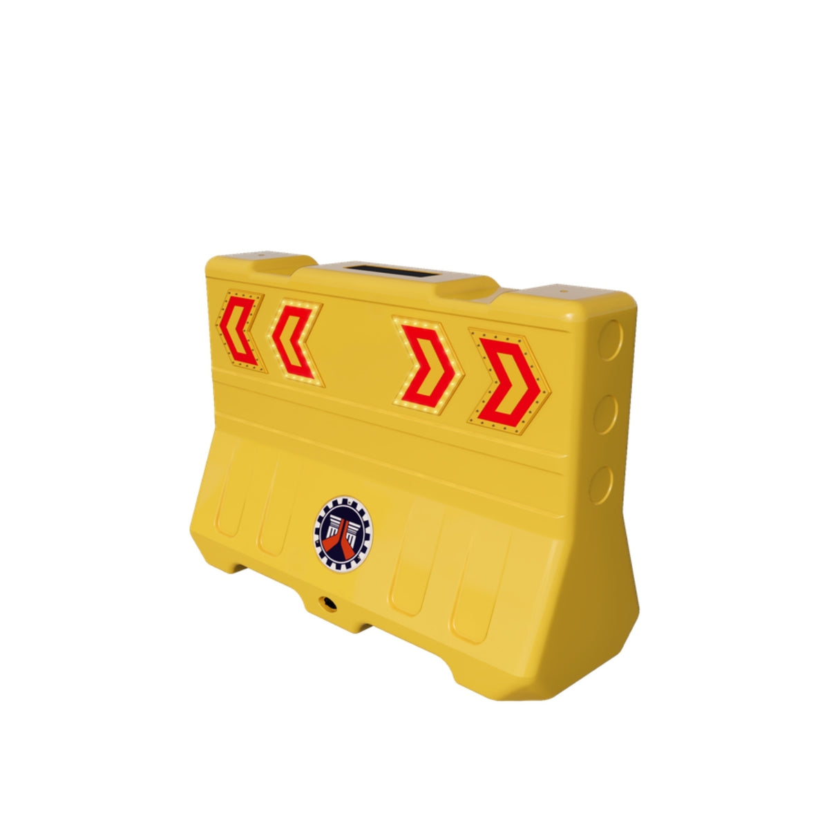 Smart Modular Illuminated MDPE Barrier System - Must Turn/Yield (SMIMDPEBS-MT)