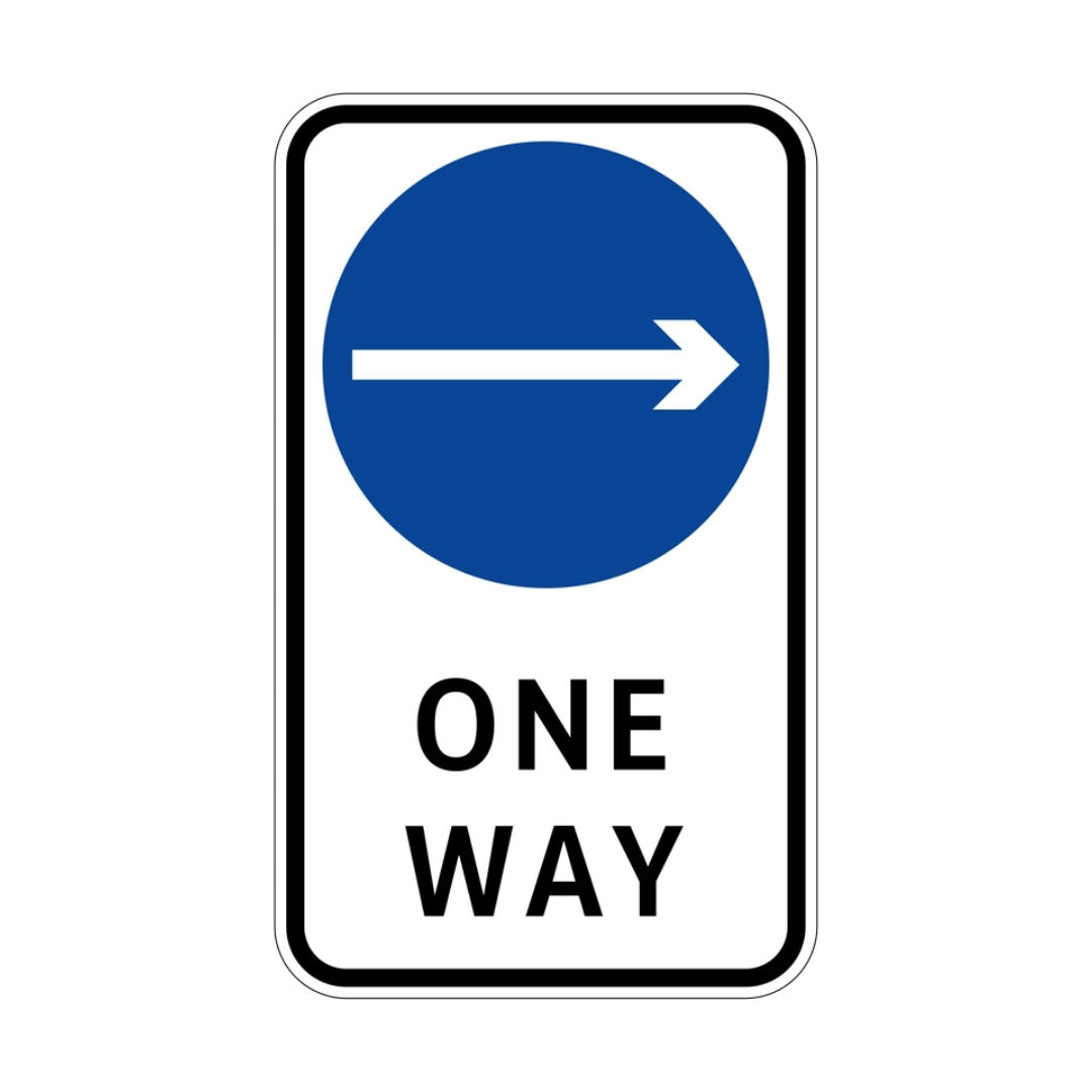 One-way Right (rectangular)