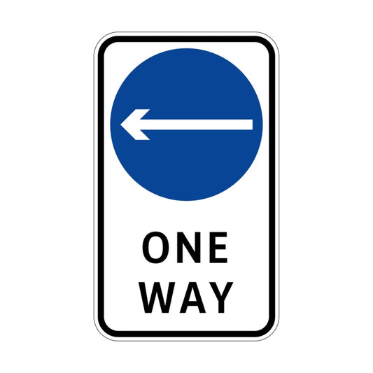 One-way Left (rectangular)