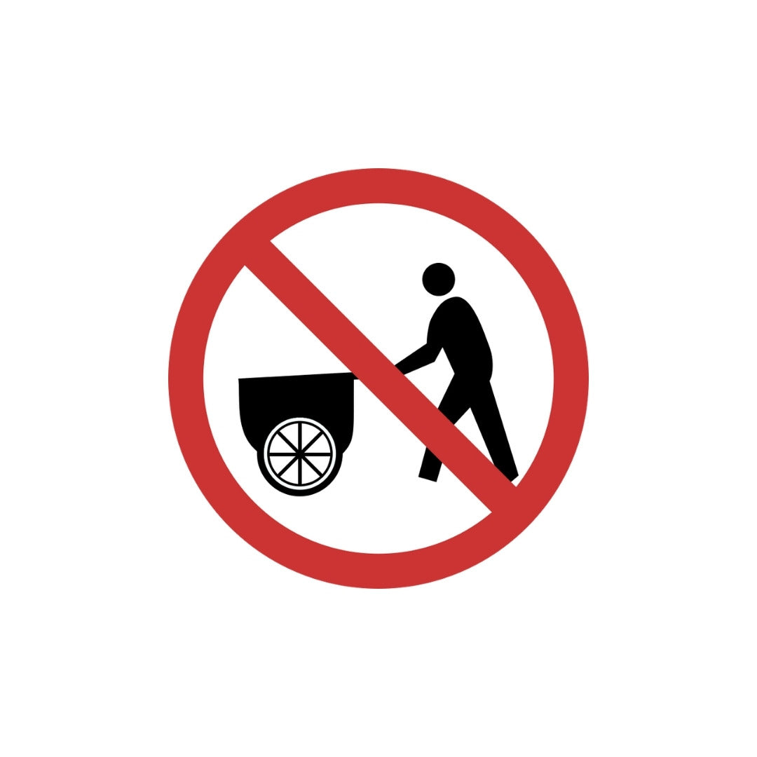 No Entry for Pushcarts