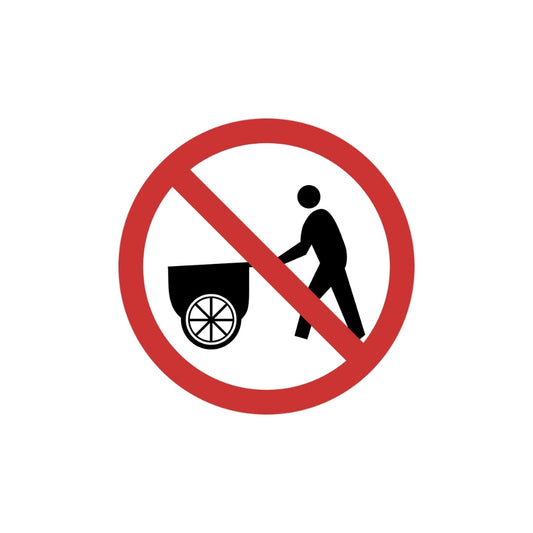 No Entry for Pushcarts