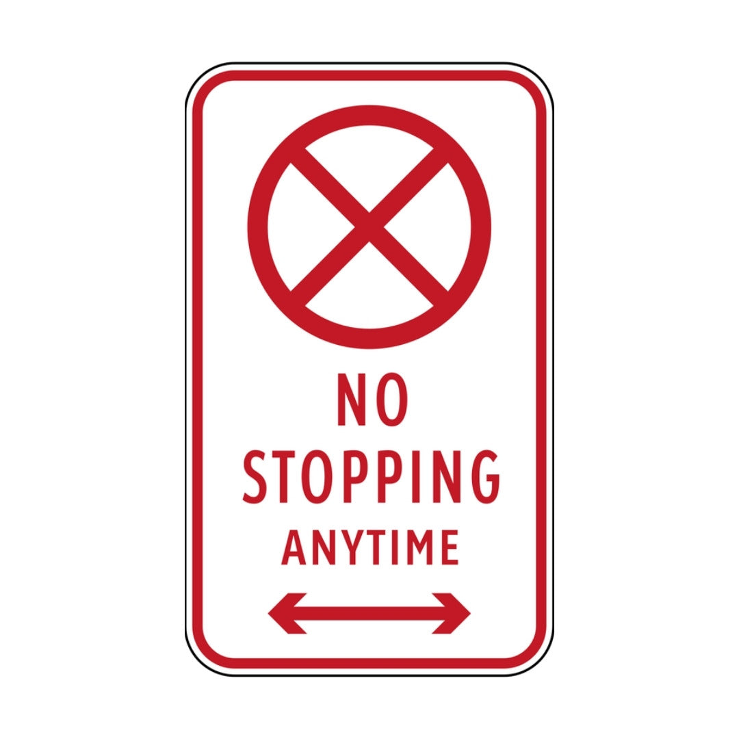 No Stopping Anytime (rectangular)