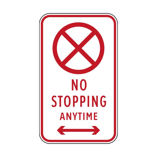 No Stopping Anytime (rectangular)
