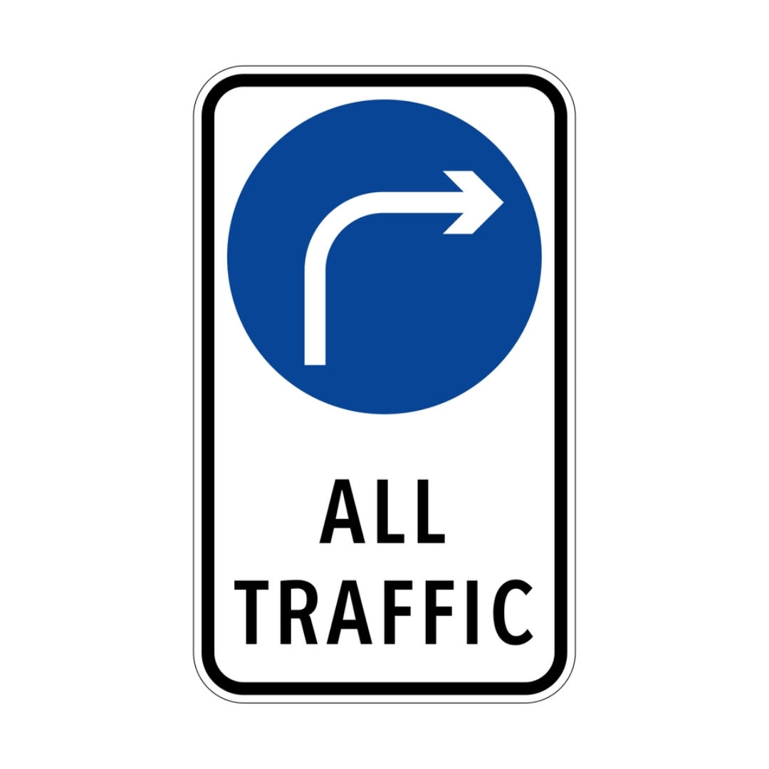 All Traffic Right (rectangular)