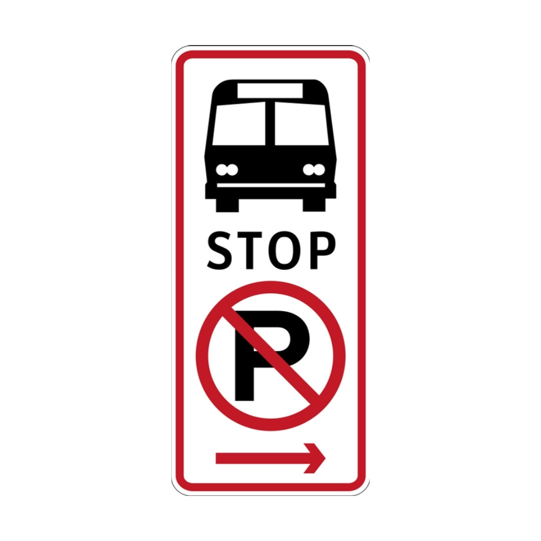 No Parking, Public Utility Bus Stop