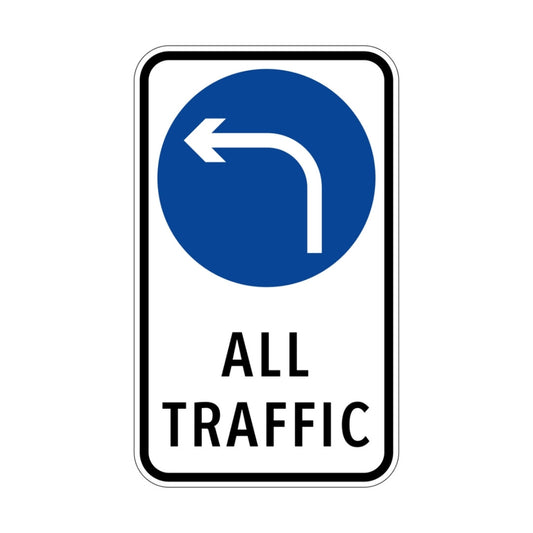 All Traffic Left (rectangular)