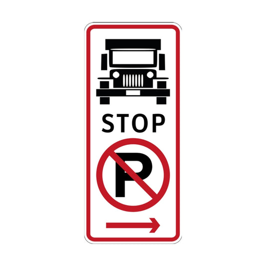 No Parking, Public Utility Jeepney Stop 2 (rectangular)