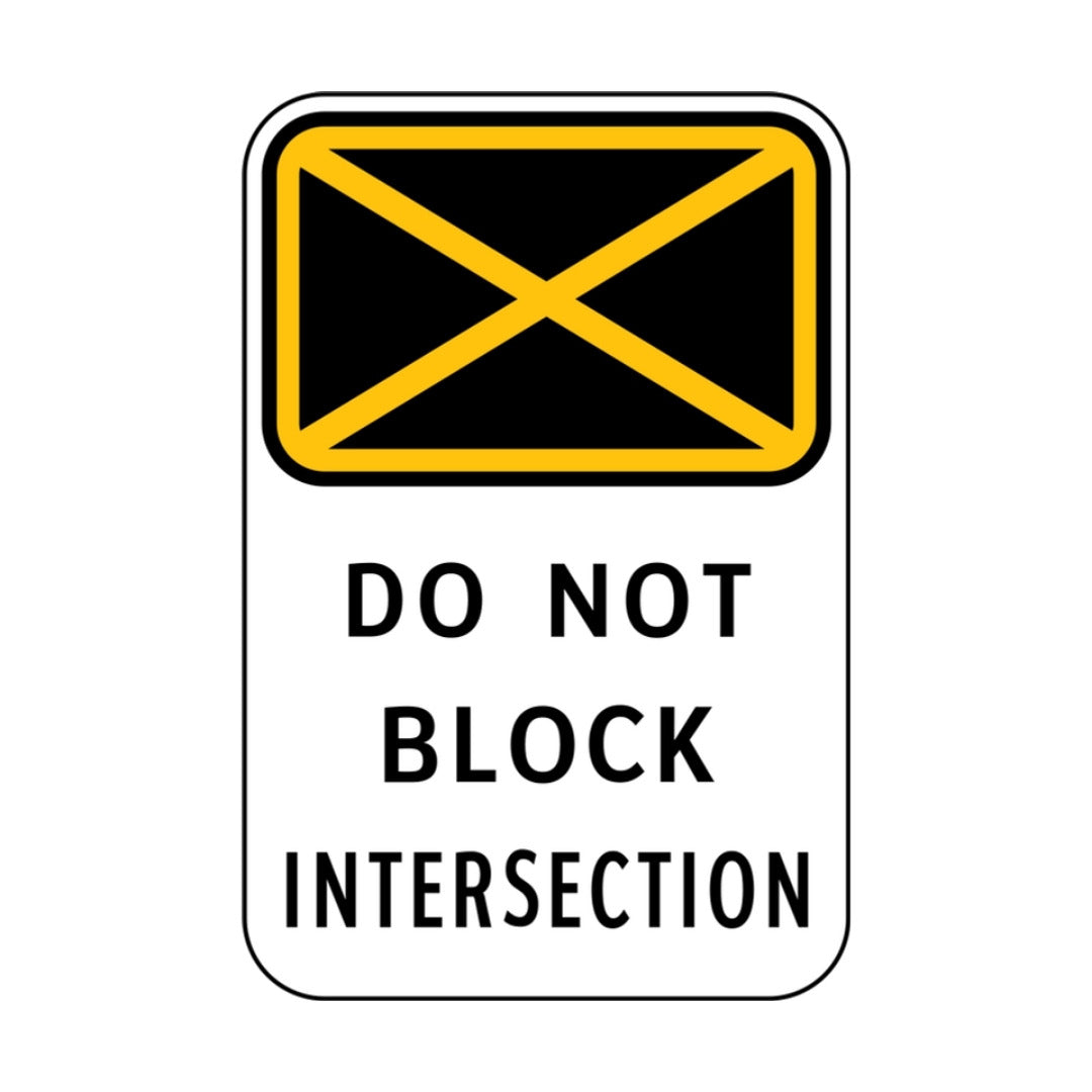 Do Not Block Intersection (rectangular)