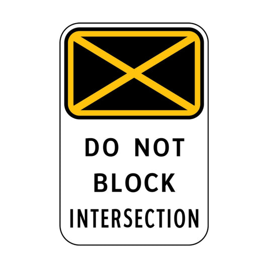 Do Not Block Intersection (rectangular)
