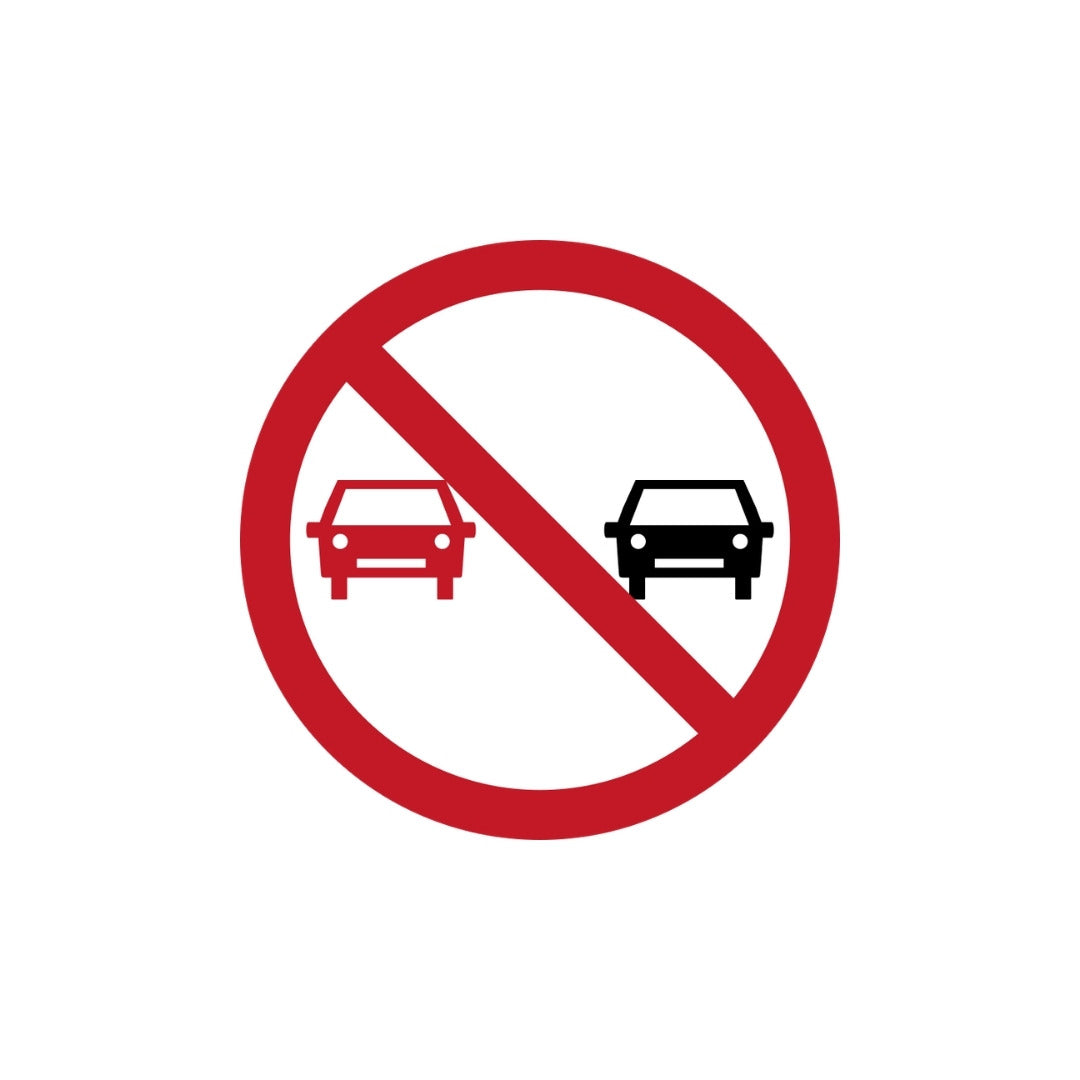 No Overtaking (round)